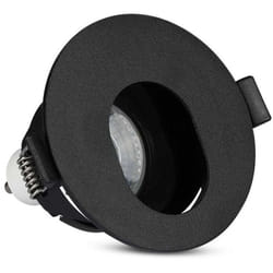 V-TAC VT-874 Portafaretto led da incasso rotondo in alluminio colore nero GU10 GU5.3 sku 8596