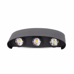Lampada applique LED COB da parete 6W luce bianco naturale 4000K. Struttura dal design moderno ed elegante in alluminio verni ...