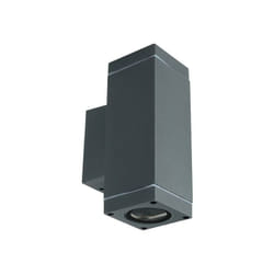 Portalampade da muro nero opaco 2XGU10 IP44 - 8627 - V-tac