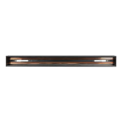 Binario in alluminio ad incasso Black 1m