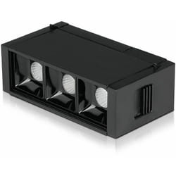 V-tac - Faretto led smd Binario Magnetico 3W (31W) 24V UGR19 Nero 4000K IP20 CRI90