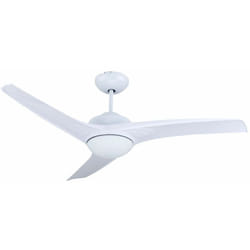 V-tac - Ventilatore da soffitto con telecomando led cct ventilatore da salotto cooler bianco, timer 5 velocità, 1x led, p 132 cm