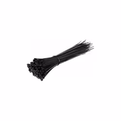 Fascette fissacavo nylon-66 per cablaggi 3.5x150mm, colore nero, adatto per fissare cavi, protezione U.V. - Confezione 100pz ...
