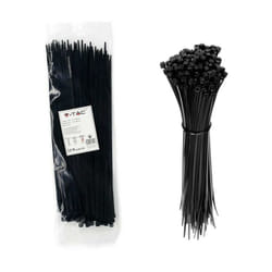 Fascette fissacavo nylon-66 per cablaggi 4.5x300mm nero 100pcs V-tac sku 11174