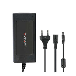 V-TAC Alimentatore in Plastica 78W 24V 3,65A Plug&Play con Jack 2,1 Colore Nero IP44, colore Nero