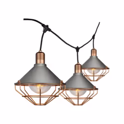 Stringa LED Ligh 3m con 6 lampadine Matt rose Gold IP65