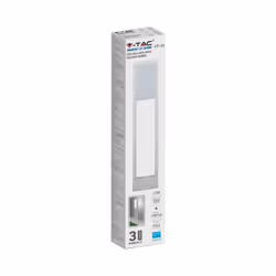 Lampada da bollard a LED da 10 W Samsung Chip White Body IP65 3000K