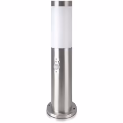 Portalampada V-Tac VT-838-SE45 da Giardino, per Lampadine E27 (max 60W). Struttura in acciaio di colore nickel effetto satina ...