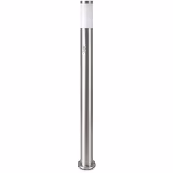 Portalampada V-Tac VT-838-SE110 da Giardino, per Lampadine E27 (max 60W). Struttura in acciaio di colore nickel effetto satin ...