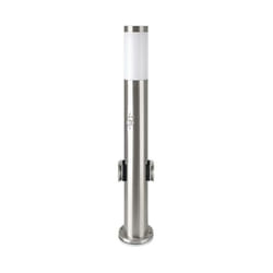 V-tac - Lampione E27 con 2 prese schuko e sensore di movimento H60 IP44 VT-838-SS60