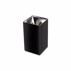 V-TAC Portafaretto da soffitto (montaggio superficiale) quadrato per lampade GU10/ GU5.3. Realizzato in alluminio di colore n ...