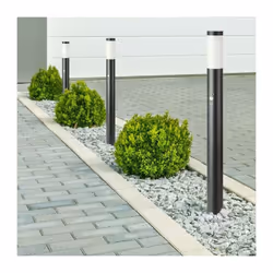 Portalampada da giardino con fissaggio a terra V-TAC Series wall light per 1XE27 da esterno waterproof IP44, in acciaio inox  ...