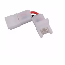 V-Tac Connettore angolare 90con clip 2 pin e morsetti per collegare due Strisce LED Monocolore, di larghezza 8mm, o ad un cav ...