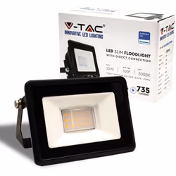 V-TAC VT-118 FARO LED 10W SMD IP65 CHIP SAMSUNG COLORE NERO V-Tac VT-118 è un faro LED da 10W di potenza con tecnologia LED S ...