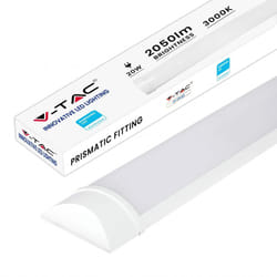 Pro VT-8-20 tubo led prismatico plafoniera 20W chip samsung lampadina 60CM - sku 20347 / 20348 / 20349 - Colore Luce: Bianco Caldo - V-tac