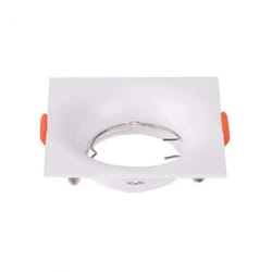 V-tac - VT-921-W portafaretto led da incasso quadrato faretto GU10 colore bianco in policarbonato sku 6634