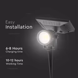Sku6660 vt-952 - 2w led pichetto solare ip65 3000k