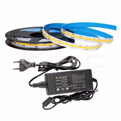 Set di strisce LED 280 COB IP20-6400K 10W DC24V 800LM / M / 2654 + 3264 /