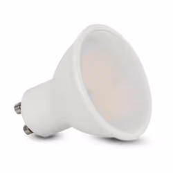 Lampada spot Chip LED Samsung SMD 4.5W GU10 100 400LM luce bianco freddo 6500K. Forma spotlight in materiale termoplastico e ...