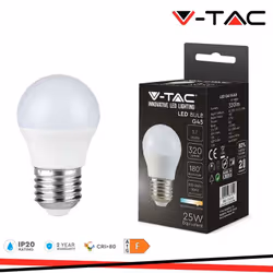 LED lampadina 3.7W E27 G45 3000K SKU: 214160 : VT: VT-1830 Caratteristiche del prodotto .80% di consumo energetico in meno ri ...