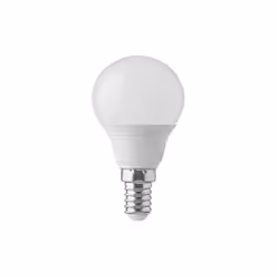 Lampada LED SMD 3.7W E14 180 320LM (86LM/W) luce bianco freddo 6.400K. Forma mini globo (P45) in materiale termoplastico bian ...