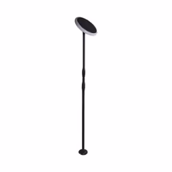 Sku6669 vt-948 - 8w led lampada da giardino solare corpo bianco e nero 4000k