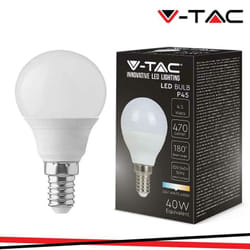 Led lampadina 4.5W E14 P45 3000K - Luce calda