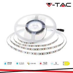 Striscia led SMD2835 168 leds 24V IP20 4000K 140 lm/w - Luce naturale
