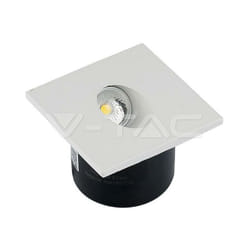 3W led faretto calpestabile quadrato 3000K - Luce calda