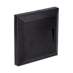2W LED Step Light Black Body Square 3000K