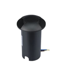 V-tac - Faretto led Segnapasso a Cilindro da Interramento 1W Doppio Fascio Luminoso Colore Nero 12V 3000K IP67 Driver non Incluso