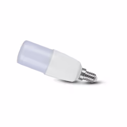 Lampada Chip LED samsung SMD 7.5W E14 230 660LM luce bianco freddo 6500K. Forma tubolare T37 in materiale termoplastico (con  ...
