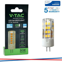 Led lampadina samsung chip G4 3.2W plastica 3000K - Luce calda