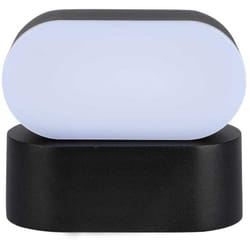 V-tac - VT-816 Lampada led ovale orientabile 6W da parete 120LM/W colore nero bianco caldo 3000K IP65 - sku 218288