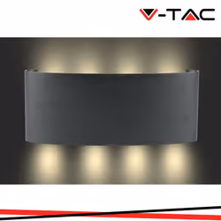 7W LED Lampada da parete Sand Black IP54 3000K SKU: 218619 : VT: VT-848-B-N Specifiche tecniche : Informazione generale = :Ti ...