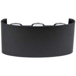 V-tac - VT-846 Lampada led da parete 6W doppio fascio luminoso applique da muro in alluminio nero luce 3000K IP65 - sku 218615