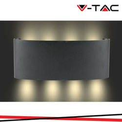 V-tac - VT-848 Lampada applique led da parete 7W Doppio Fascio Luminoso Corpo Nero 4000K IP65 - 218620