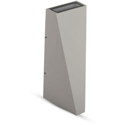V-tac - VT-826 Lampada led 6W da parete in alluminio grigio doppio fascio luminoso luce bianco caldo 3000K IP65 - sku 218299
