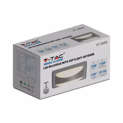 Paratia LLED da 12 W con bobino 3000k grigio IP65