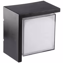 Lampada / plafoniera LED SMD da muro V-TAC 12W luce bianco caldo 3000K 128 1160LM, corpo di forma quadrata in materiale termo ...
