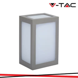 V-tac - Lampada led da Muro a Lanterna 12W 110LM/W Colore Grigio 4000K IP65