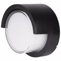 Lampada / plafoniera LED SMD da muro V-TAC 12W da esterno luce bianco caldo 3000K 120 1155LM, corpo di forma tonda in materia ...
