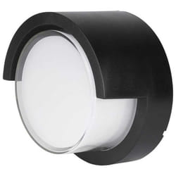 V-tac - VT-827 lampada led da muro 12W wall light IP65 applique rotonda colore nero - sku 218537 / 218538 - Colore Luce: Bianco Caldo