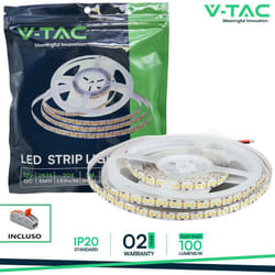 Led striscia SMD2835 204 leds high lumen 4000K IP20 - Luce naturale
