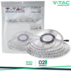 Led striscia SMD5050 30 leds 6400K IP20 - Luce fredda