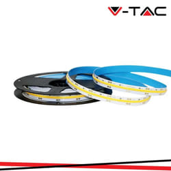 Led cob striscia IP20 24V 3000K 512 leds 12W/M - Luce calda