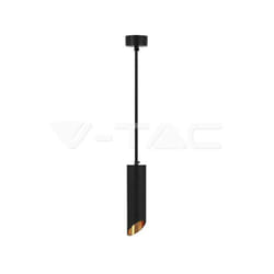 V-tac - portalampade a sospensione in alluminio nero e oro - ATT.GU10 - 6684