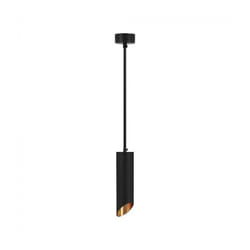 V-tac - Portafaretto led a Sospensione GU10 Corpo in Alluminio Nero Riflettore Colore Oro D:55300MM