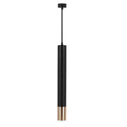 V-tac - VT-977 Lampadario led portafaretto pendente a sospensione GU10 in alluminio nero e oro 60500mm- sku 6689