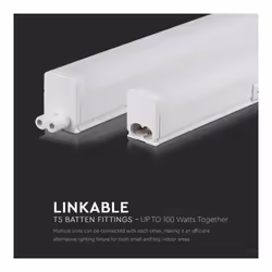 V-TAC Plafoniera LED Chip Samsung Lineare 4W 30cm Raccordabile con Interruttore 3000K, colore Bianco - Vista aggiuntiva 2